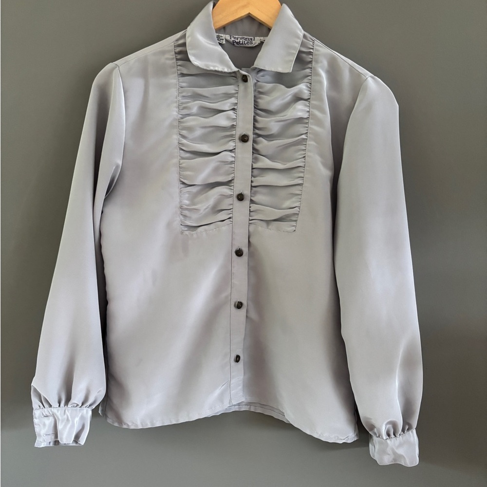 Vintage Personal Petites Ruffle Blouse - 4